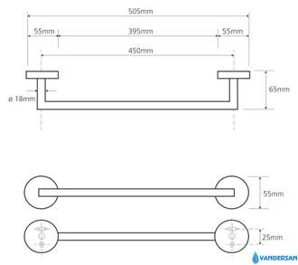 Полотенцедержатель Bemeta Omega 104204022