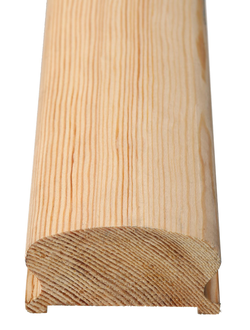 Поручень лестничный сосна, 45мм*70мм*4м паз 50