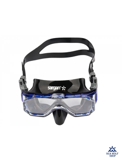 Маска для дайвинга Sargan "ПАНОРАМА"  детская черно-синий