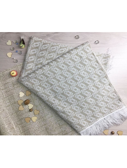 Шарф-палантин шеврон, логотипы, упаковка, оформление