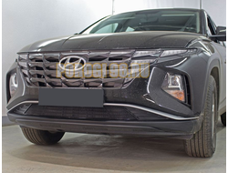 Защита радиатора Hyundai Tucson 2021- black низ PREMIUM