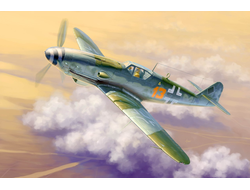 Сборная модель: (Trumpeter 02299) Немецкий истребитель Messerschmitt Bf-109K-4