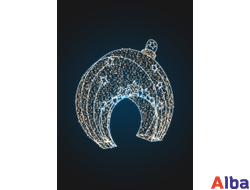 Светодиодная арка Елочная игрушка с салютом