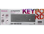 Клавиатура Defender UltraMate SM-535, беспроводная, мультимедиа, USB, чёрный.
