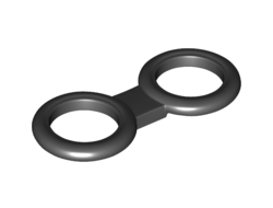 Ring Double BrickHeadz Glasses Round, Black (35365 / 6208550)