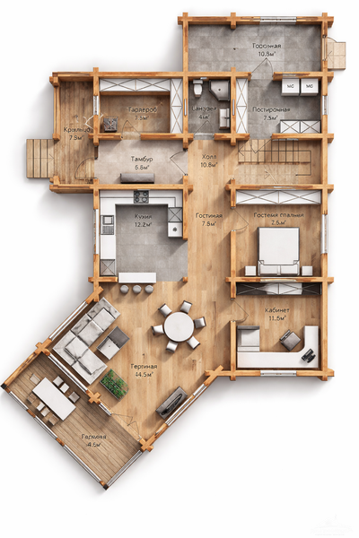 «Гармония Пространства»  236,5 м²