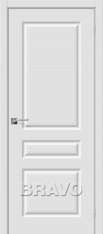 Межкомнатная дверь с ПВХ-пленкой Скинни-14 Белая