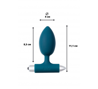 8014-02 АНАЛЬНАЯ ПРОБКА С ВИБРАЦИЕЙ SPICE IT UP NEW EDITION PERFECTION DARK GREEN