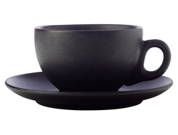 Чашка с блюдцем Икра черная, 0,25 л
