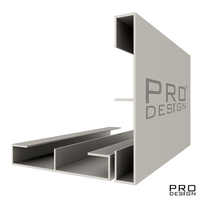 Вставка плинтус 1965 для плинтуса Pro Design 2,7 м.п. (12х80 мм) Анодированный