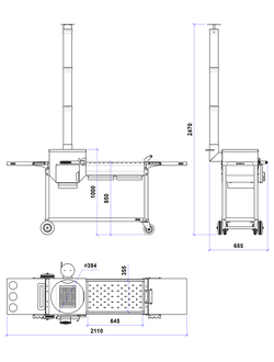 Печь-мангал Искандер-400 "Комфорт Эйр" NEW