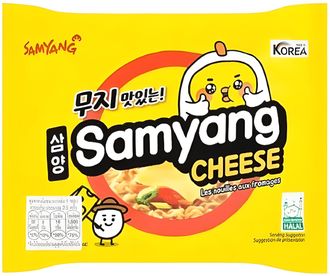 Лапша Samyang Hot Chicken flavor Ramen Cheese со вкусом сыра 120 гр (40 шт)