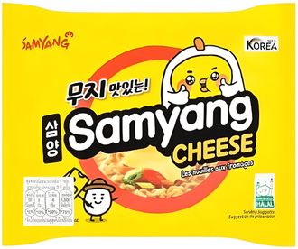 Лапша Samyang Hot Chicken flavor Ramen Cheese со вкусом сыра 120 гр (40 шт)