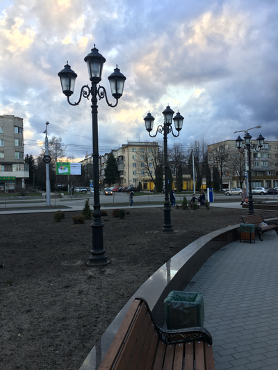 Парковый светильник серии  MUNICH 2 (Big )Опора +2а светильника )