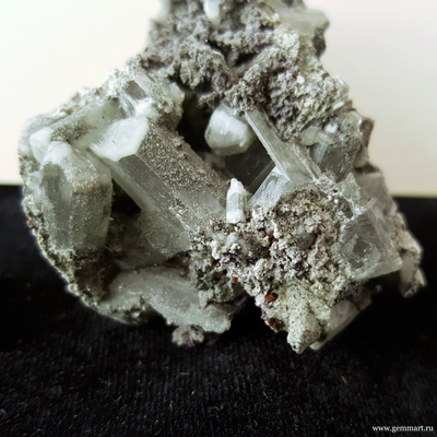 Натролит, друза кристаллов. Кольский п-ов. Россия.  68*46*41мм