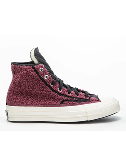 Кеды Converse Chuck 70 Sherpa зимние бордовые высокие 172007C фото