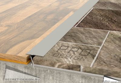 ПОРОГ АЛЮМИНИЕВЫЙ PRO DESIGN DOORSTEPS - Анодированный