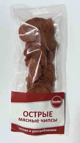 Снекер чипсы мясные ОСТРЫЕ, ТМ Snacker, в упаковке 50 гр.