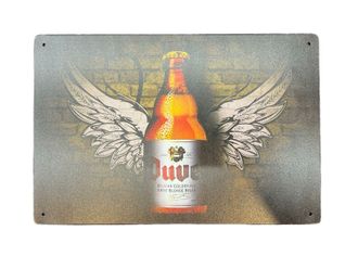 Металлическая табличка Дювел (Duvel), 20х30 см