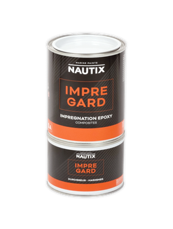 Грунт пропитка эпоксидная NAUTIX IMPREGARD для композитов, углепластика, морской фанеры, для ремонта осмоса и ламинации, безцветный 1л