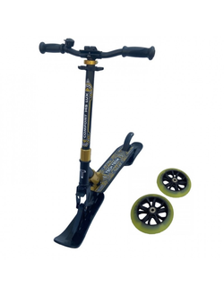 Самокат-снегокат 2в1 tech team COMFORT 145-lux black/yellow 2022