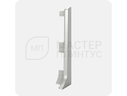 Заглушка левая для ПВХ плинтуса Vilo Linela 411 Серебро