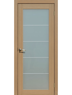 Дверь межкомнатная Экошпон Сибирь профиль Модель 213 триплекс Тиковое дерево