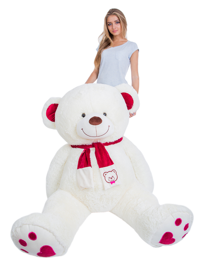 Большой плюшевый медведь 200 см бежевый Кельвин