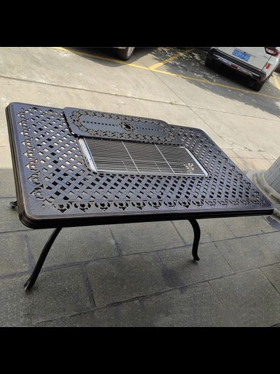 Стол из литого алюминия Volcano 175 см