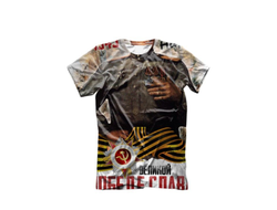 Футболка 3D с полной запечаткой на 9 Мая, День Победы Слава Победе!