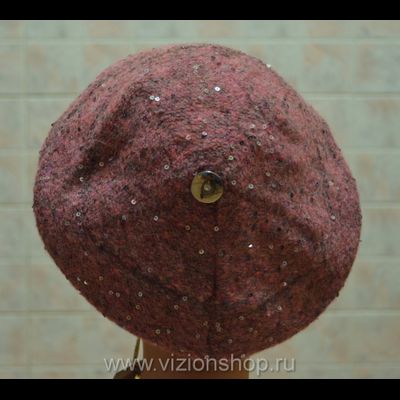 Итальянская кепка Vizio Италия 5312 розовая и шарф