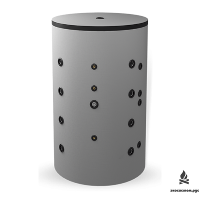 БУФЕРНЫЙ БАК 750 Л, С ДВУМЯ ТЕПЛООБМЕННИКАМИ, НЕЭМАЛИРОВАННЫЙ