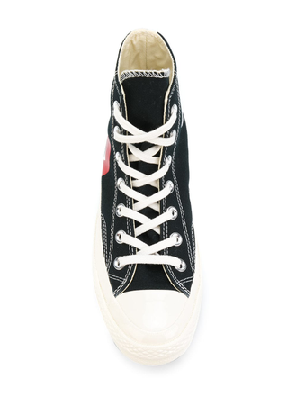 высокие кеды Converse Play Comme des garcons черные