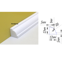 Акриловый плинтус бордюр на ванну Суперплинтус- СП5 (12х12х1800)