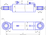 Гидроцилиндр ковша ЦГ-125.80х800.11-02 (E160W, E180R)
