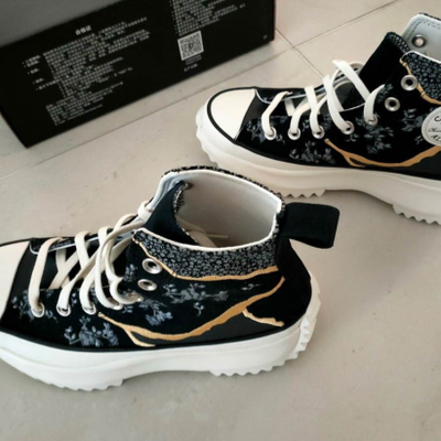 оригинальные кеды Converse Run Star Hike черные на платформе купить в интернет магазине 172424C