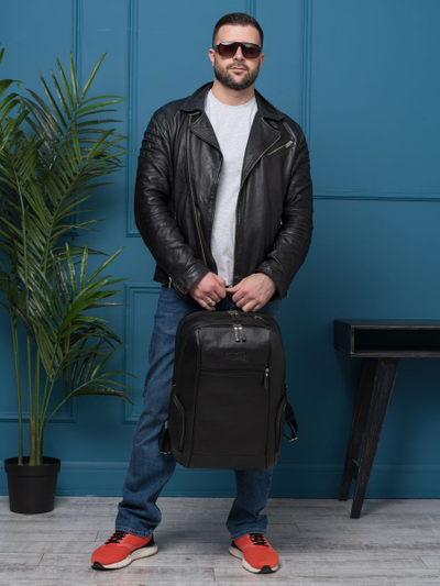 Кожаный рюкзак Vicoforte black (арт. 3099-01)