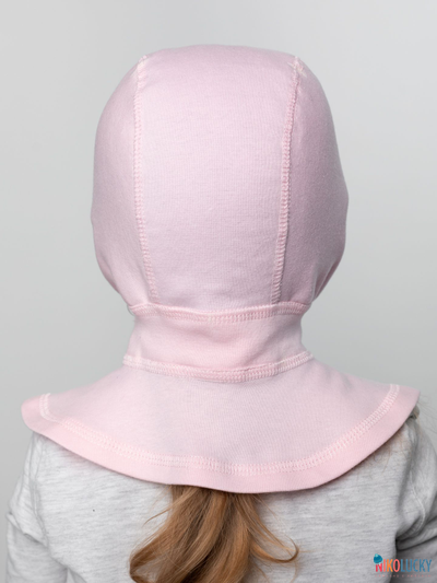 Шапка-шлем 24301-01 95%хлопок 5%лайкра, светло-розовый 44-46