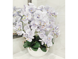 Купить/Композиция из искусственных цветов "Орхидея голубая лодбол" № 0Р031