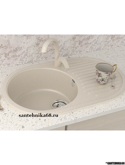 Мойка из искусственного камня Ulgran U-107 (730х455 мм)