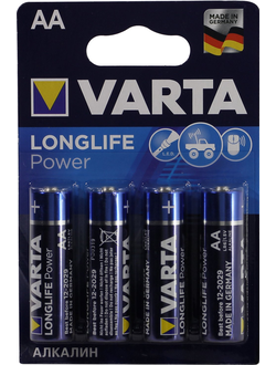 Батарейка AA щелочная VARTA LONGLIFE POWER 4906-4 1.5V 4 шт