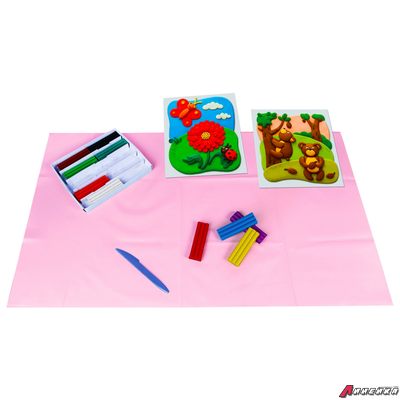 Клеёнка настольная ПИФАГОР для уроков труда, ПВХ, розовая, 69×40 см. 228115