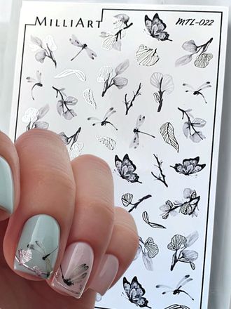 Слайдер-дизайн MilliArt Nails Металл MTL-022