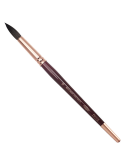 Кисть художественная KOH-I-NOOR белка, круглая, №18, короткая ручка, блистер, 9935018017BL