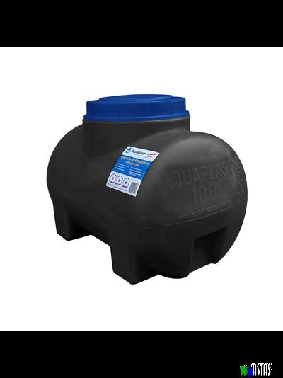 Емкость 100 литров горизонтальная  черная