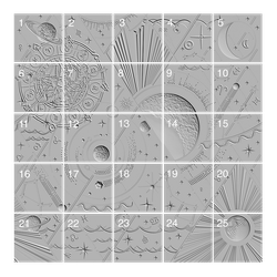 Панно гипсовое KASSIOPEA артикул SPN8