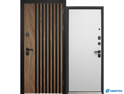 Дверь входная металлическая Luxor 2МДФ 3Д Рейка купить в Челябинске | КВИРТЕК