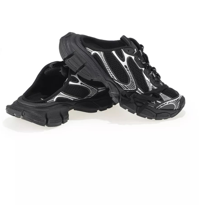 Balenciaga 3XL Mule Black White