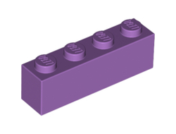 Brick 1 x 4, Medium Lavender (3010 / 6107188)