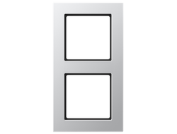 Jung AC582AL рамка 2 пост, цвет алюминий